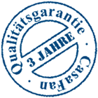 3 Jahre Garantie blau